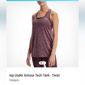 Under Armour Women's Twist Tech Tank Top - Plum Heather
